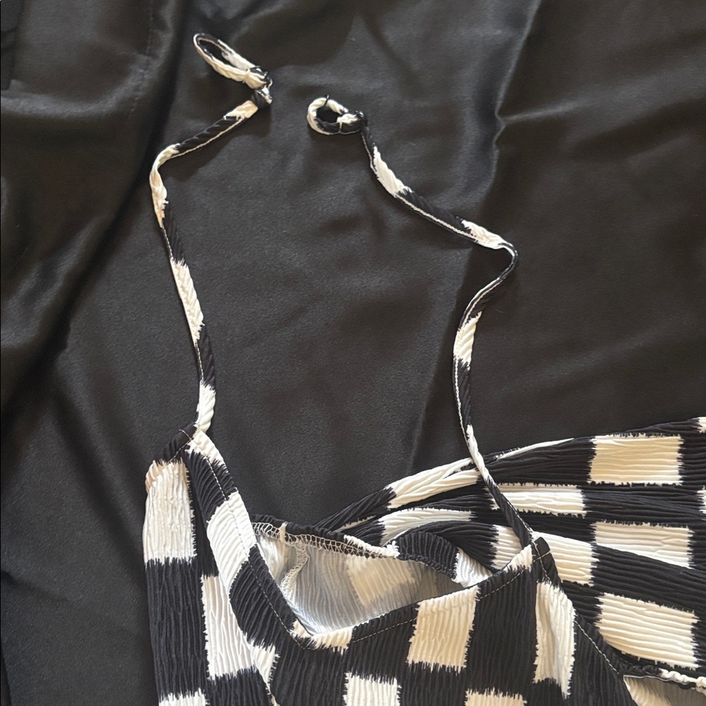 Vans Black and White Checkered loose fitting Dress small - Picture 5 of 5